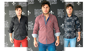 camisas casuales rock and jeans